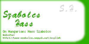 szabolcs hass business card